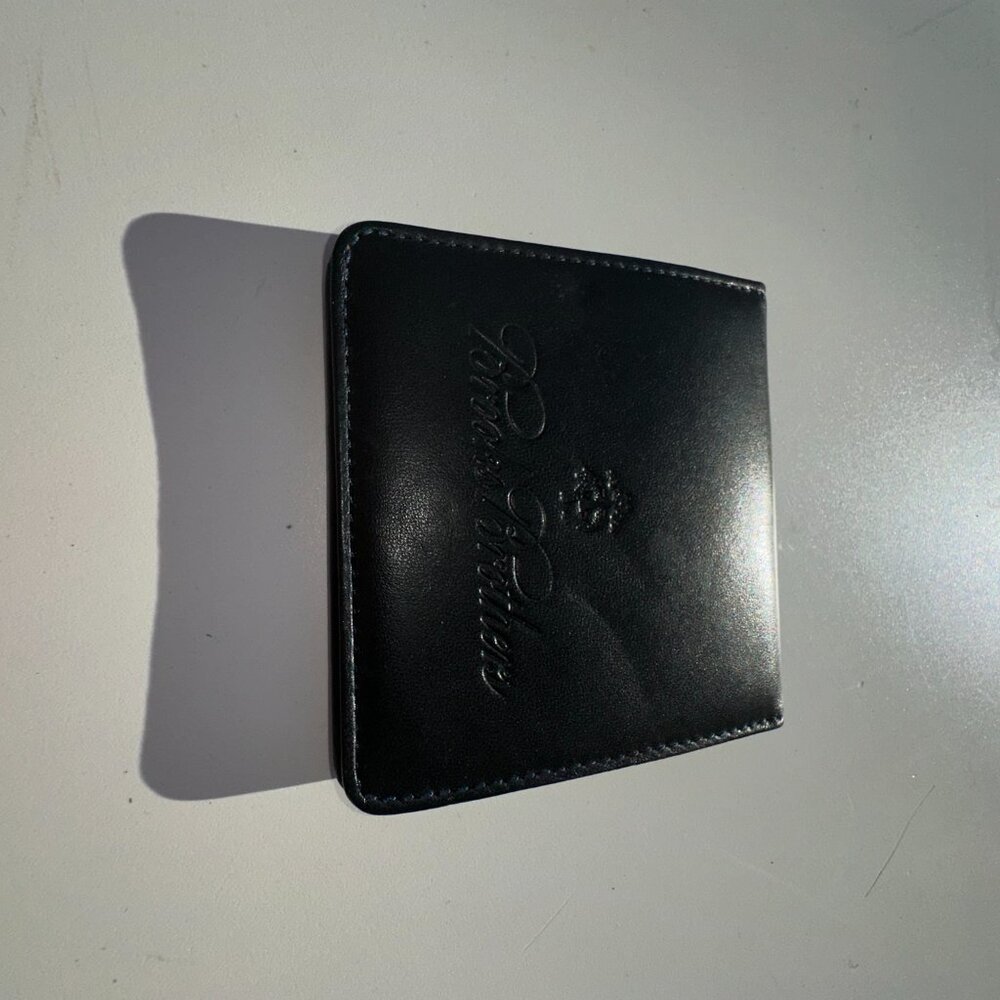 #1977 BROOKS BROTHERS COLLAR STAYS MEN'S SIZE METAL,,, NAPPA LEATHER CASE - Picture 5 of 6